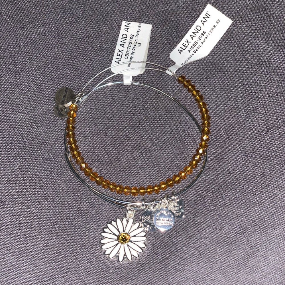 Alex and Ani sunflower bracelet